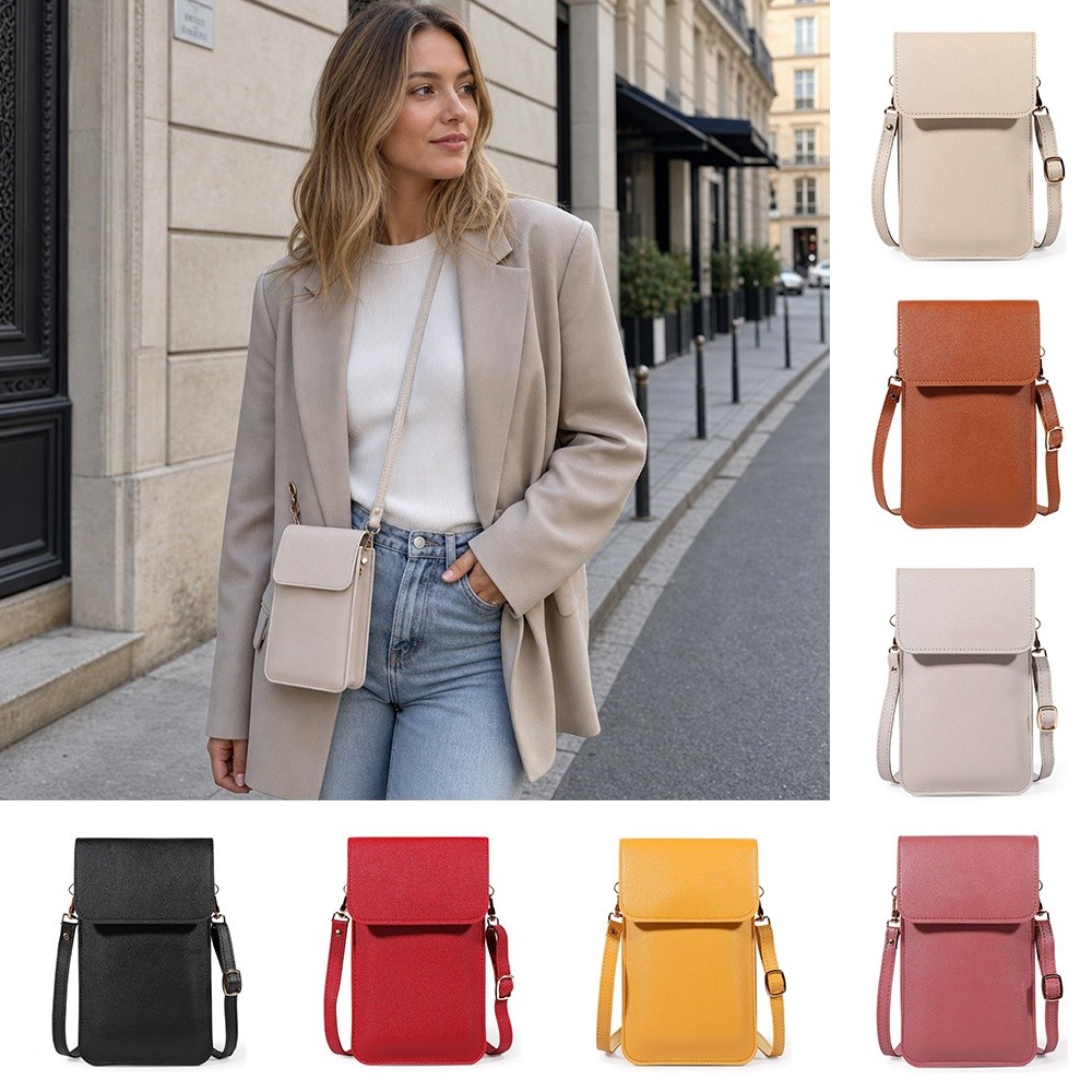 Leatherwork Wallet - Torebka na telefon z ekranem dotykowym
