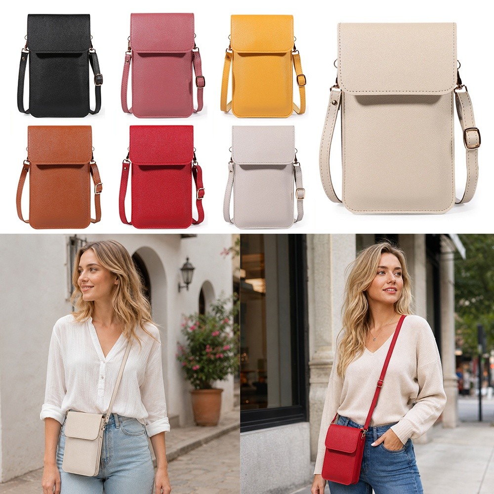 Leatherwork Wallet - Torba na telefon z ekranem dotykowym