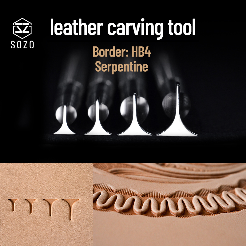 Leather Work Organiser - SOZO HB4 skóra Craft pracy tłoczenia