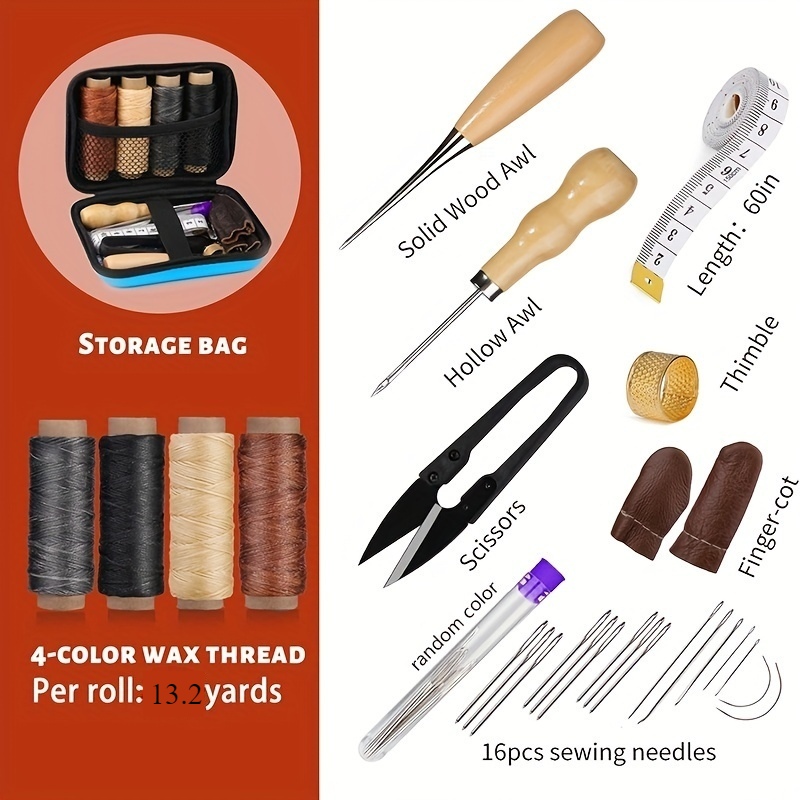 Zestaw do szycia skóry, zestaw – Leather Work Organiser recenzja i cena