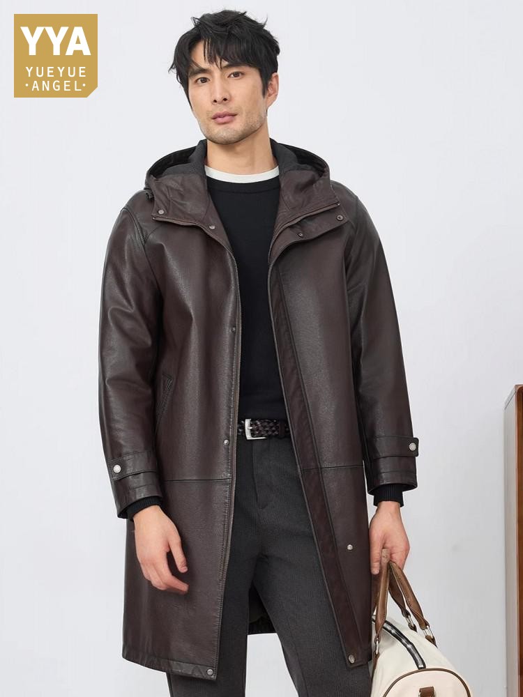 Męska kurtka skórzana z kaptur – Leather Work Jacket With Hood recenzja i cena