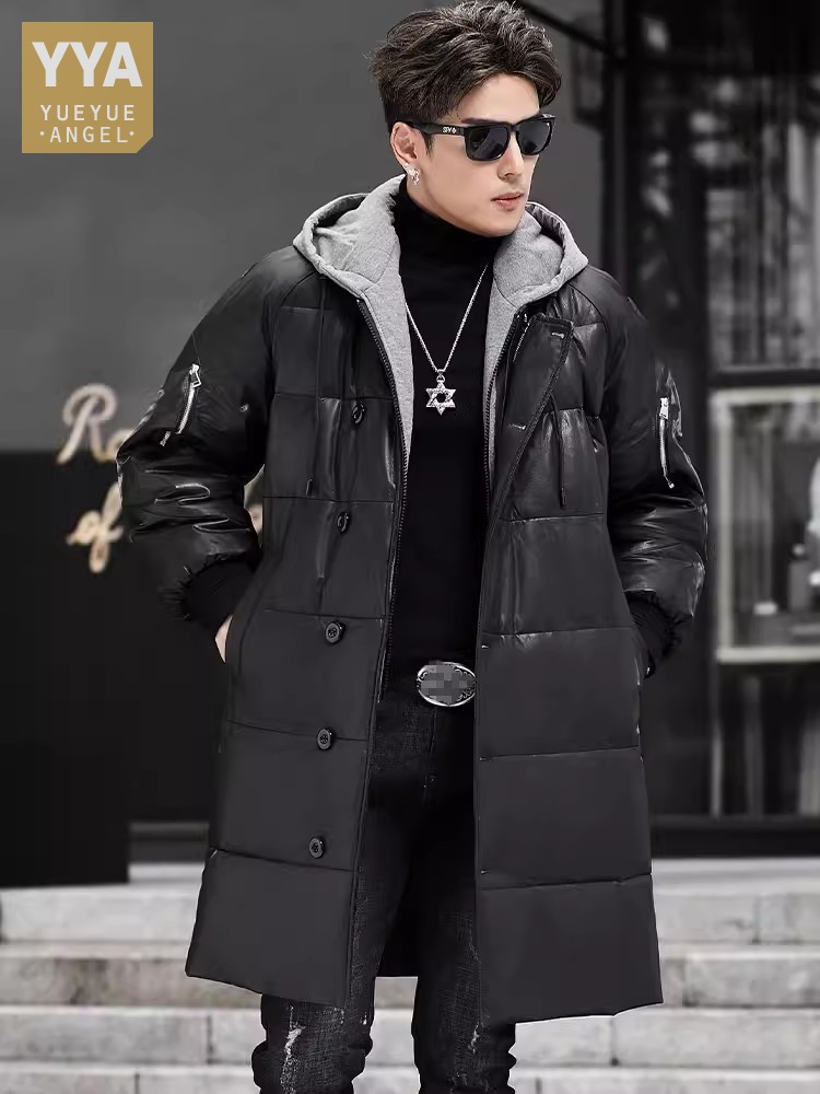Zimowa Nowa Męska Kurtka Pucho – Leather Work Jacket With Hood recenzja i cena